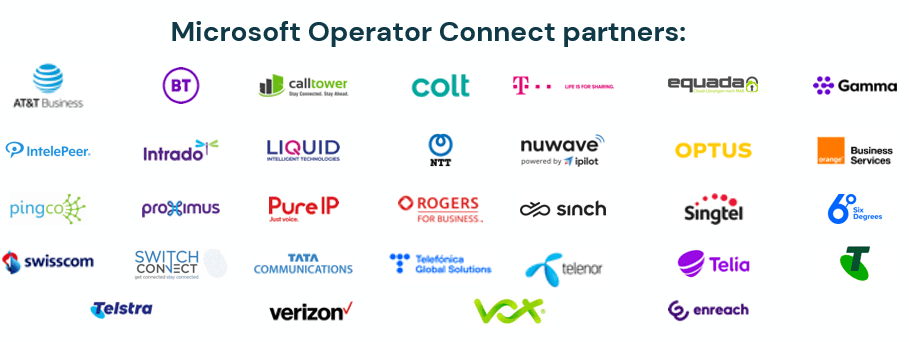 Microsoft Operator Connect partners